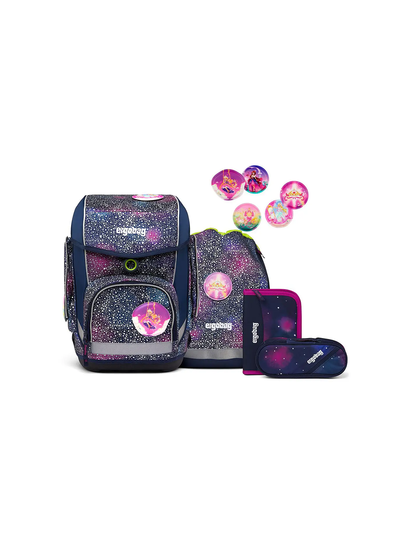 ERGOBAG | Schultaschen Set 5tlg Cubo Bärlaxy | 
